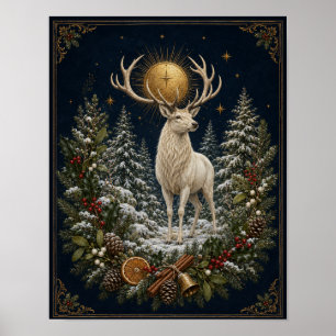 Poster Arte de Parede do Solstício de Inverno Yule do Cer