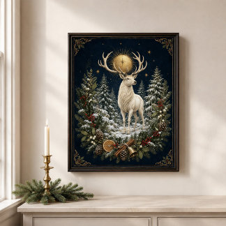 Poster Arte de Parede do Solstício de Inverno Yule do Cer