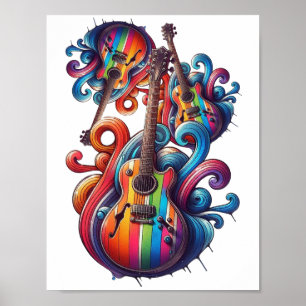 Poster Arte de Parede em Madeira com Som de Gotejamento