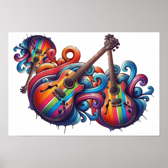 Poster Arte de Parede em Madeira com Som de Gotejamento (Frente)
