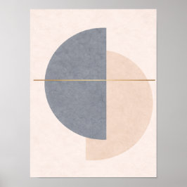Poster Arte de Parede em Meio Círculo Escandinavo – Geomé