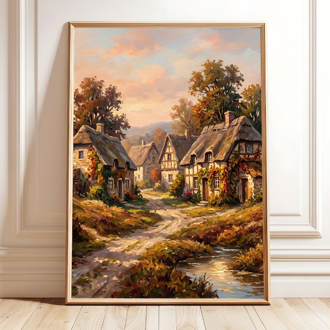 Poster Arte de Parede em Tela Outono Impressionista (Criador carregado)