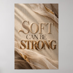 Poster Arte de Parede em Tipografia Sofisticada Dourada P