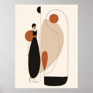 Poster Arte de Parede Figurativa de Moda Minimalista | Es