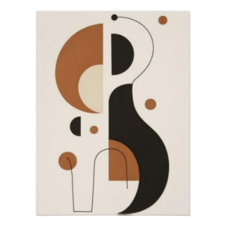 Póster Arte de Parede Geométrica Abstrata | Moderno de Me