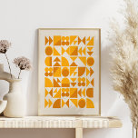 Poster Arte de Parede Geométrica Amarela meio século<br><div class="desc">Impressão de Arte Geométrica Amarela meio século de Mostarda</div>