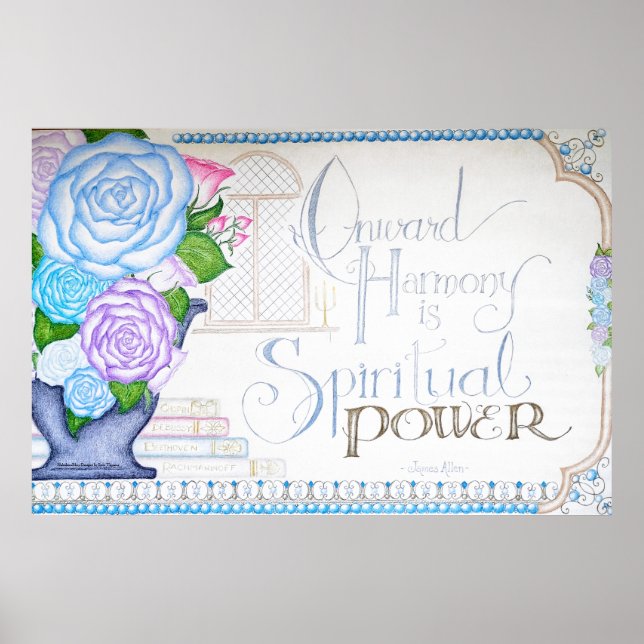 Poster Arte de Parede Harmonia Interior (Frente)