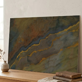 Poster Arte de Parede Horizontal Grande Geodo de Ágata Te