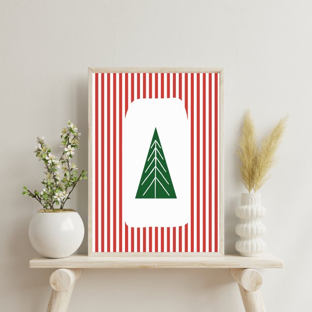 Poster Arte de parede impressa de Natal moderno Boho (Criador carregado)