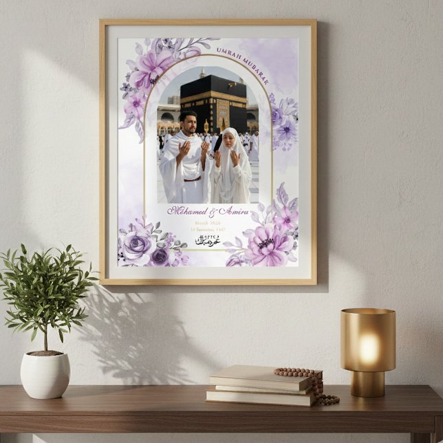 Poster Arte de Parede Islâmica Personalizada de Umrah Mub (Criador carregado)