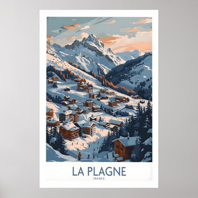 Poster Arte de Parede La Plagne 1 (Frente)