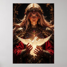 Arte de Parede Mágica da Sacerdotisa Guardiã