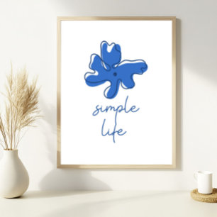 Poster Arte de Parede Minimalismo de Vida Simples
