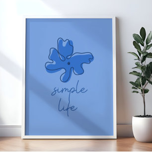 Poster Arte de Parede Minimalista de Vida Simples