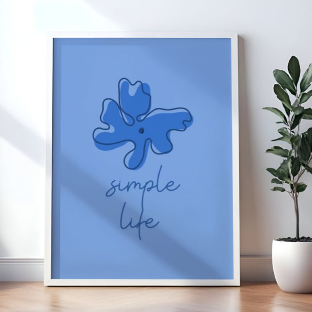 Poster Arte de Parede Minimalista de Vida Simples (Criador carregado)