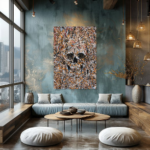 Poster Arte de Parede Moderna Pintura de Gotejamento de C