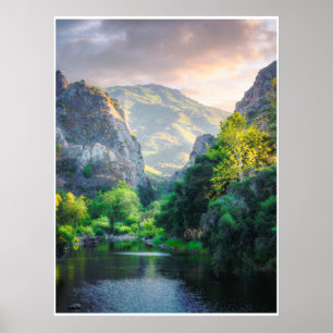 Poster Arte de Parede Nascer do Sol no Canyon da Montanha