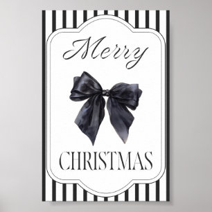 Poster Arte de Parede Natal Feliz Arco Preto