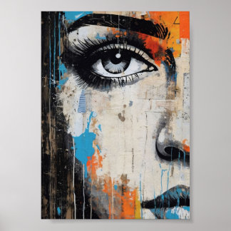 Poster Arte de Parede Olho Urbano