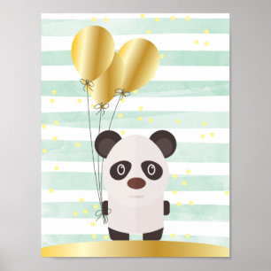 Póster Arte de Parede Panda