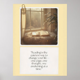 Poster Arte de Parede para Amante de Livros Inspirador