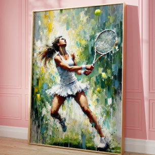 Poster Arte de Parede para Amante de Tênis Esportivo Esté