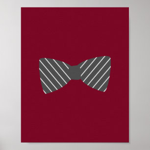 Póster Arte de Parede para Berçário Darling Dapper Bowtie
