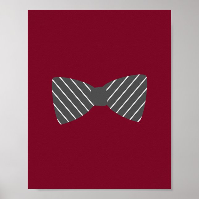 Póster Arte de Parede para Berçário Darling Dapper Bowtie (Frente)