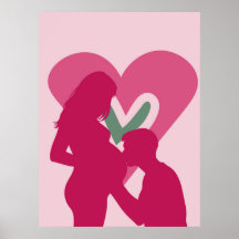 Arte de Parede para Berçário Silhueta de Mulher Gr