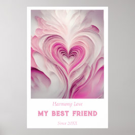 Poster Arte de Parede Personalizada "Amor Puro" - Meu Mel