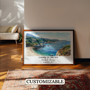 Poster Arte de Parede Personalizada Carmel By The Sea, Ca
