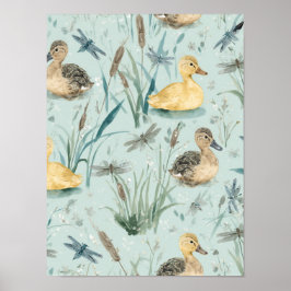 Poster Arte de Parede Personalizada com Tema de Pato | Be