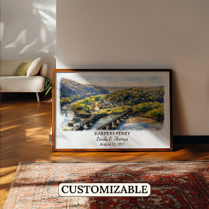 Poster Arte de Parede Personalizada Harpers Ferry, Virgín