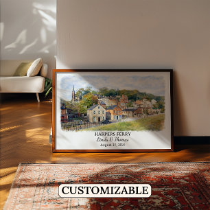 Poster Arte de Parede Personalizada Harpers Ferry, Virgín