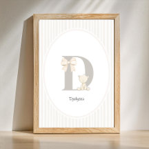 Arte de Parede Personalizada para Berçário com Let