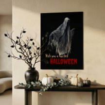 Arte de Parede Pôster de Halloween Fantasma Gótico