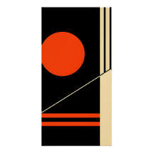 Arte de parede retrô minimalista