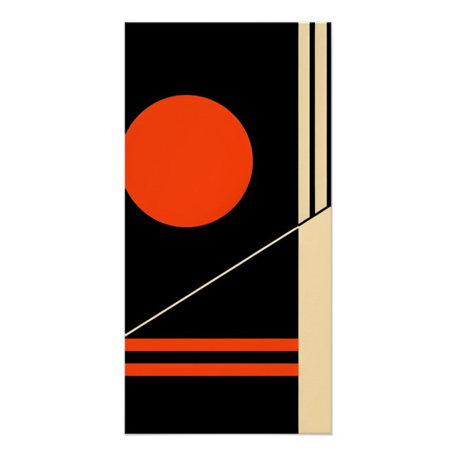 Póster Arte de parede retrô minimalista (Frente)