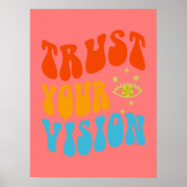 Poster Arte de Parede Retrorestética para Raparigas, Adol