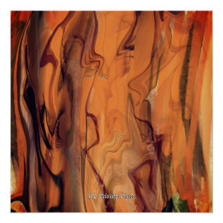 Póster Arte de Parede Única Líquida de Mármore Abstrato M