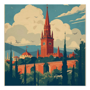 Póster Arte de parede vintage