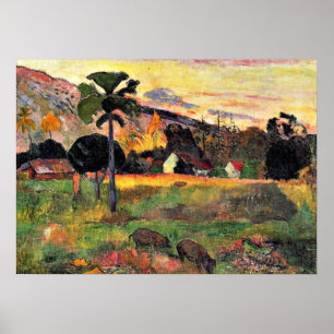 Poster Arte de Paul Gauguin: Venha aqui, pintura de Gaugu