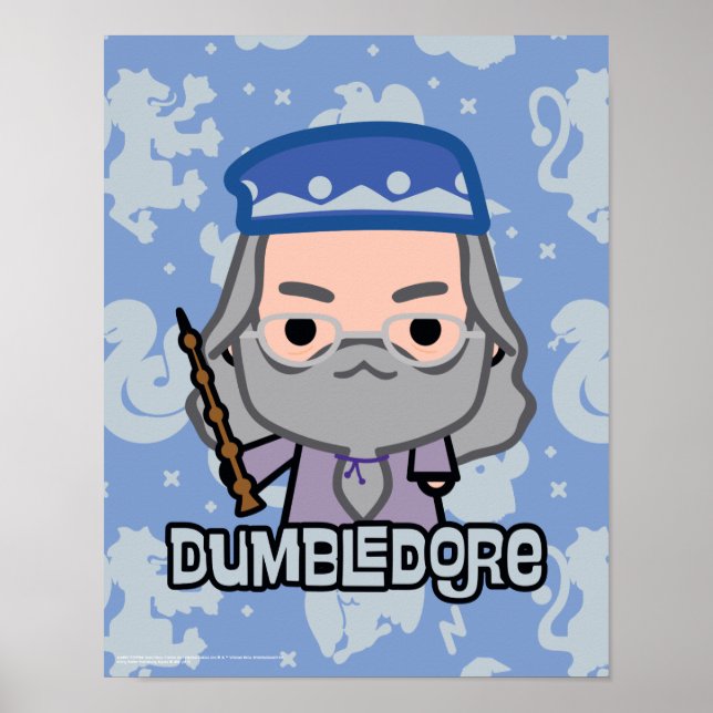 Póster Arte de Personagem de Desenho do Dumbledore (Frente)