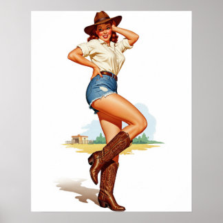 Poster Arte de Pin-up da Revolta