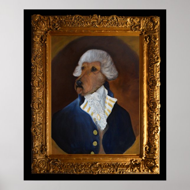Poster Arte de Pintura "Gentleman" irlandesa Terrier (Frente)