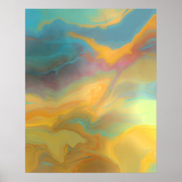 Poster Arte de pintura por Abstrato Primavera moderna