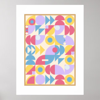 Poster Arte de pôster bauhaus clássico para parede
