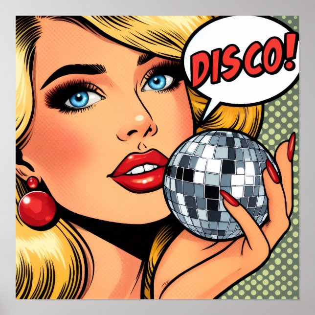 Poster Arte de pôster temático de discoteca (Frente)