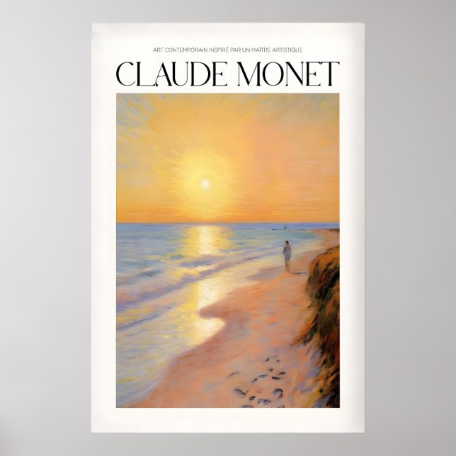 Poster Arte de Praia Monet (Frente)