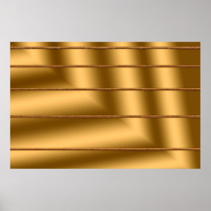 Poster Arte de Presente de Ouro Moderno Elegante